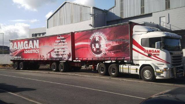 Ramgan Logistics fleet branding
