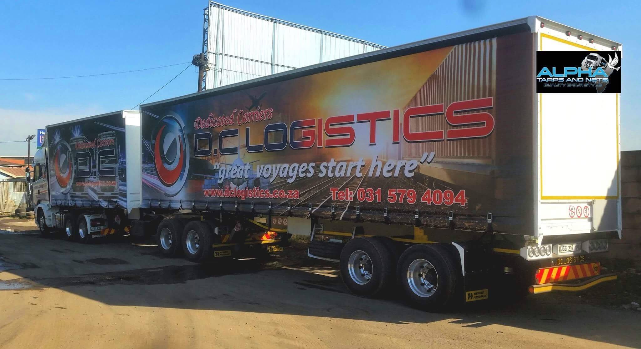 DC Logistics fleet branding